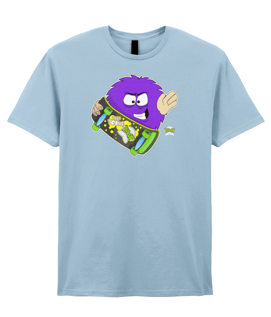 Skateboard Fuzzy Tee – Kickflip Chaos